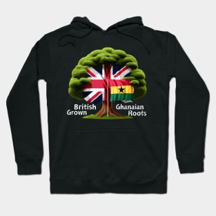 British Grown Ghanaian Roots Flag Hoodie